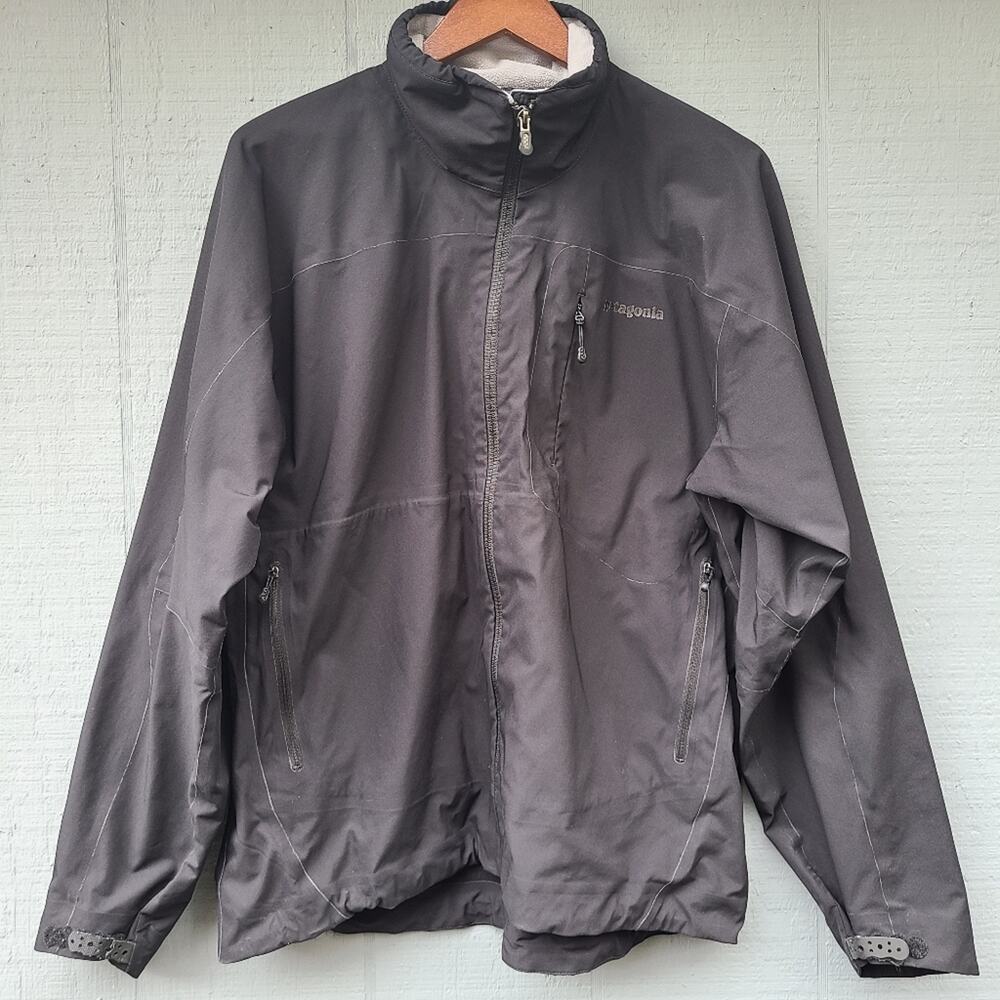 Patagonia Seam Sealed Jacket Solid Black Rain Coat